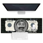 100 Dollar 31.5 X 11.8 Inch Keyboard Mouse Pad, 3D Gaming Mouse Pad, Gift Mouse Pad With Non-Slip Rubber Base