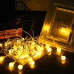 10M USB/Battery Power Ball LED String Lights Garland Lights Outdoor Lamp Wedding Garden Fairy Lights Christmas Decoration