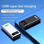 200000mAH 120W Power Bank Super Fast Charging Battery High Capacity Digital Display External Battery For iphone Samsung Xiaomi