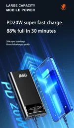 200000mAH 120W Power Bank Super Fast Charging Battery High Capacity Digital Display External Battery For iphone Samsung Xiaomi