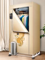 2000W Foldable Clothes Dryer with Digital Display 3 Layers Electric Clothes Drying Rack Machine Clothing Dryer 360mins Timing