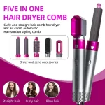 2024 New 5 in 1 Hair Dryer Kit Air Hot Comb Set Professional Curling Iron Hair Straightener Styling For Dyson Airwrap