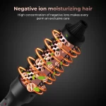 3 in 1 Ceramic Hair Curler Comb Curling Wand Thermal Brush Fast Heating Hot Brush Hair Straightener Double PTC Curling Brush