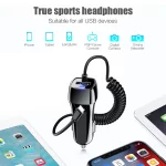 48W Car Charger With Spring Micro USB Type C Cable For iPhone 12 11 XR 8 Cigarette Lighter USB Truck Car Charger For Phone