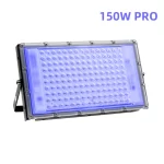 50W 100W LED UV Black Lights Stage Blacklight Ultraviolet Flood Effect Light for Halloween Xmas Dance DJ Disco Party Bar
