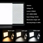 8/12 Inch LED Photography Video Light Panel Lighting Photo Studio Lamp Kit For Shoot Live Streaming Youbube With Tripod Stand