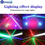 80W Professional DJ Disco Ball Lights LED Beam Laser Strobe Moving Head  Light DMX DJ Controller Party Show Stage Lighting