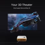 A10 MINI Projector Portable 3D LED Video Projectors Home Cinema Theater Game Laser Beamer Smart TV BOX 1080P 4K Via HD Port