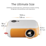 A10 MINI Projector Portable 3D LED Video Projectors Home Cinema Theater Game Laser Beamer Smart TV BOX 1080P 4K Via HD Port