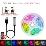 1-30M Led Strip Lights Bluetooth APP Control RGB LED Lights for TV USB 5V WIFI Led Tape for TV Backlight Room Party Decoration