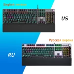 AULA F2088 Mechanical Gaming Keyboard Anti-ghosting 104 blue Switch blue Wired Mixed Backlit Keyborad for Game Laptop PC