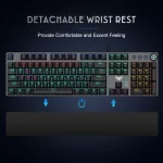 AULA F2088 Mechanical Gaming Keyboard Anti-ghosting 104 blue Switch blue Wired Mixed Backlit Keyborad for Game Laptop PC