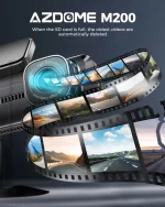 AZDOME M200 Dash Cam English Voice Control 2K Car DVR WiFi Camera for Vehicle Night Vision G-Sensor 24H Parking Monitor