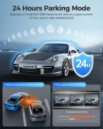 AZDOME M200 Dash Cam English Voice Control 2K Car DVR WiFi Camera for Vehicle Night Vision G-Sensor 24H Parking Monitor