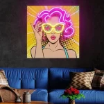 Art Wall Neon Lights Sexy Girl Women Neon Lights for Bedroom Gaming Room Home Birthday Gift Decor Aesthetic Neon Lights LED Sign