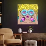 Art Wall Neon Lights Sexy Girl Women Neon Lights for Bedroom Gaming Room Home Birthday Gift Decor Aesthetic Neon Lights LED Sign