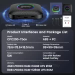 CarlinKit CarPlay Ai Box Android 13 SM6225 8 cores 8G+128G Smart Android TV Box Wireless CarPlay Android Auto Support 512GB SD