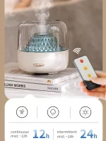Desktop Aroma Diffuser Remote Control Night Light USB Air Humidifier Essential Oil Ultrasonic Cold Mist Sprayer Home Office