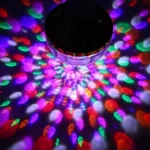 E27 Mini Rotating Magic Ball Light Rgb Projection Lamp Party Dj Disco Ball Light For Home Party Ktv Bar Stage Wedding Lighting