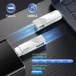 Eaget USB 3.2 OTG Type C Pen Drive 2 in 1 USB Flash Drive 32GB 64GB 128GB 256GB 512GB Customized Metal Pendrive For Macbook PC