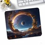 Galaxy Small Gaming Mouse Pad Deskmat Rubber Mat non-slip Anime Mousepad Pc Accessories Desk Protector Kawaii Cute Keyboard Pads