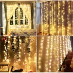 Garland Curtain for Room New Year’s Wedding Christmas Lights Decorations Curtains For Home Festoon Led Light Decor Fairy Lights