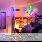 Good Vibes Neon Sign Light, For Wall Decor Good Vibes Only Hand Neon Signs, Bedroom Game Room Light Up LED Wall Sign, Cool Thing