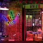 Good Vibes Neon Sign Light, For Wall Decor Good Vibes Only Hand Neon Signs, Bedroom Game Room Light Up LED Wall Sign, Cool Thing