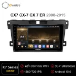 Ownice K7 6G+128G Android 10.0 Car Radio For Mazda CX7 CX-7 CX 7 ER 2008 – 2015 360 4G LTE 1280*720 360 Camera BT Navigation GPS