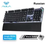 AULA F2088 Mechanical Gaming Keyboard Anti-ghosting 104 blue Switch blue Wired Mixed Backlit Keyborad for Game Laptop PC