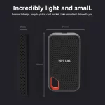 High-speed Portable SSD1 TB External Hard Drive 2TB Hard Disk 256TB Mass External Solid State Drive USB 3.1 for Laptop/Mac/PC