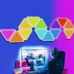 Home RGB Wall Lamp LED Triangle APP Control Quantum Light Suitable For TV Background, Game Room Decoration, Night Light