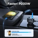 Joyroom 139W 7 in 1 Car Charger Adapter Fast PD QC3.0 Socket Cigarette Lighter Splitter Charge Independent Switches DC Outlet