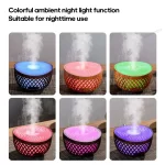 KINSCOTER Portable Mini Aroma Diffuser USB Air Humidifier Essential Oil Night Light Cold Mist Maker Sprayer for Home Gift