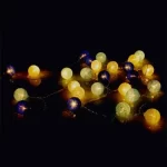 LED Cotton Balls String Lights Battery or USB Powered Fairy Garland Lighting Strings Christmas Holiday Wedding Party Decoration