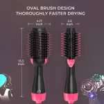 LISAPRO 2 IN 1 One Step Hair Dryer and Volumizer Hair Straightener Hot Air Brush Hair Curler Hair Beauty and Health Styling