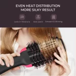 LISAPRO 2 IN 1 One Step Hair Dryer and Volumizer Hair Straightener Hot Air Brush Hair Curler Hair Beauty and Health Styling