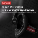 Lenovo X4 X5 X3 Pro Bone Conduction Earphones Wireless Headphones Bluetooth Earphones Headset Hifi Wireless Earbuds