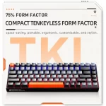 Machenike K500A-B84 Mechanical Keyboard 75% TKL Hot-Swappable Wired Gaming Keyboard 6-Color Backlit 84 Keys For PC Gamers Laptop