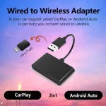 NEW Wireless Mini Box 2in1 CarPlay Android Auto Wireless Adapter Smart Mini Box Plug And Play Dongle Bluetooth WiFi Fast Connect