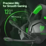 NUBWO N16 Gaming Headset – Noise Canceling Mic, Stereo Sound, and Comfortable Design Gaming Headphones for PS5, PS4, Xbox One