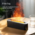 New 7 Colors Flame Lamp Air Humidifier Aromatherapy Diffuser USB Ultrasonic Cold Mist Sprayer Essential Oil Diffuser Humidifier