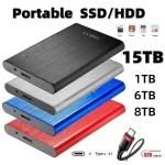 Original Portable High-Speed SSD/HDD 2TB/4TB/8TB/16TB/30TB External Hard Drive Mass Storage USB 3.0 Interface Memory Hard Drive