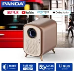 PANDA Stella-N Projector Full HD Support 4K Netflix Auto Focus Linux System Portable Native 1080P Home Theater Proyector Upgrade