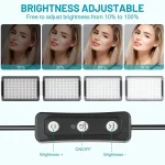 Photography LED Video Light Panel Lighting Photo Studio Lamp Kit For Shoot Live Streaming Youbube With Tripod Stand RGB Filters