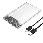 Portable Transparent Hard Drive Box SSD Solid State Mechanical 2.5-inch Laptop SATA Serial Port USB 3.0 High-speed