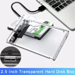 Portable Transparent Hard Drive Box SSD Solid State Mechanical 2.5-inch Laptop SATA Serial Port USB 3.0 High-speed