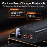 QOOVI Power Bank 20000mAh Portable PD 20W Fast Charging Poverbank Mobile Phone External Battery Powerbank For iPhone 13 Xiaomi