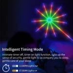 RGBIC LED Firework Lights String Bluetooth APP Control Sync Music USB 5V Dream Color Light Garland Wedding Party Christmas Decor