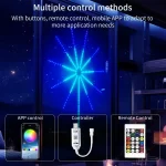 RGBIC LED Firework Lights String Bluetooth APP Control Sync Music USB 5V Dream Color Light Garland Wedding Party Christmas Decor